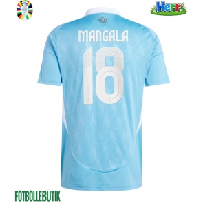 Belgien Orel Mangala #18 Bortatröja EM 2024 Kortärmad